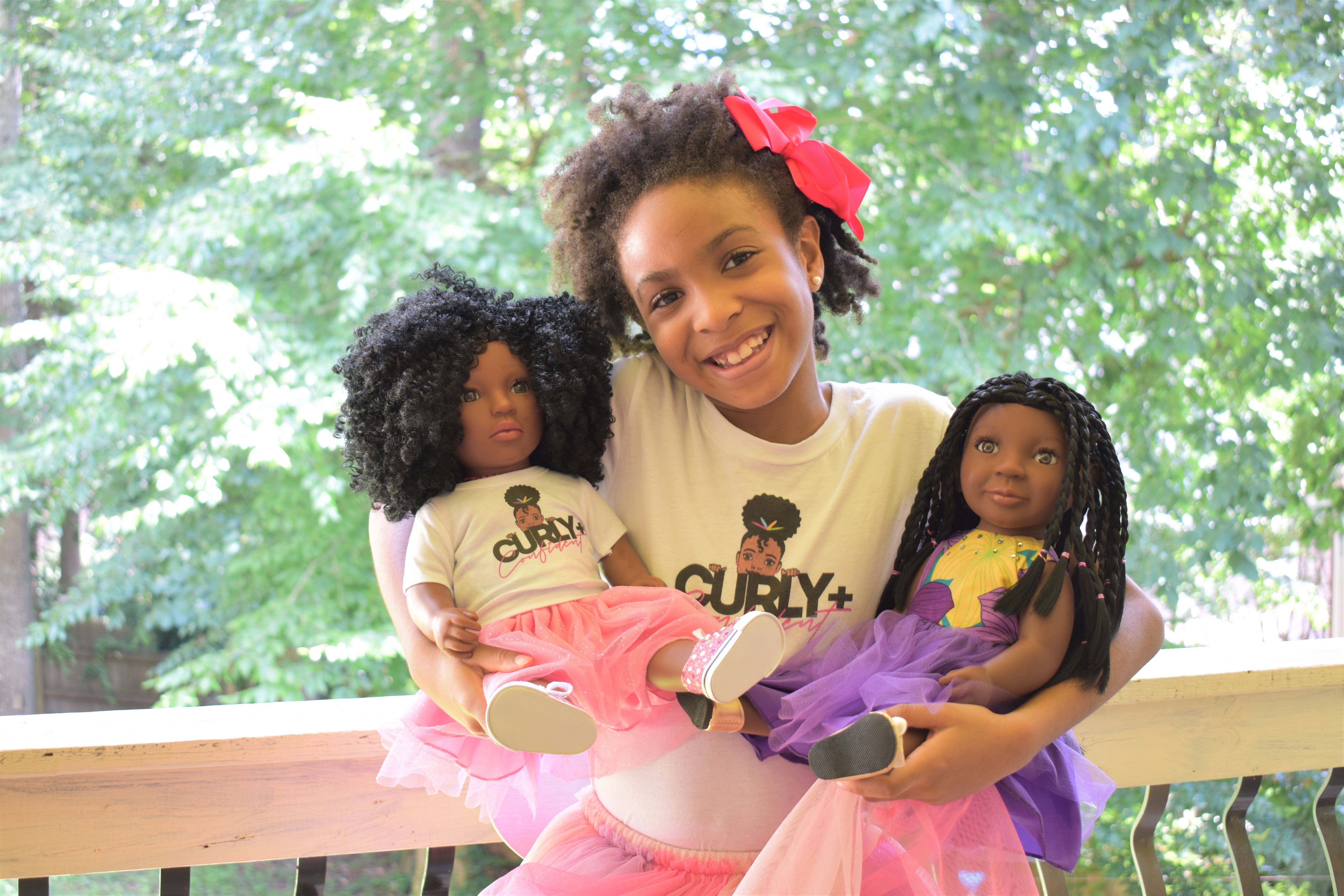 Mom creates black doll with natural hair for her daughter