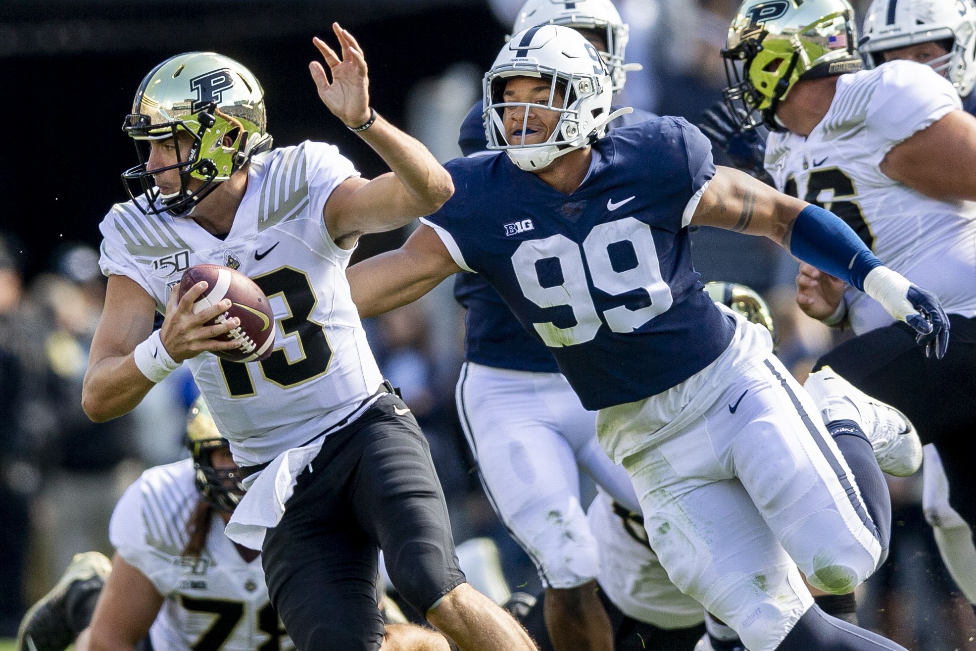 Matt Rhule and Carolina Panthers Select Yetur Gross-Matos No. 38