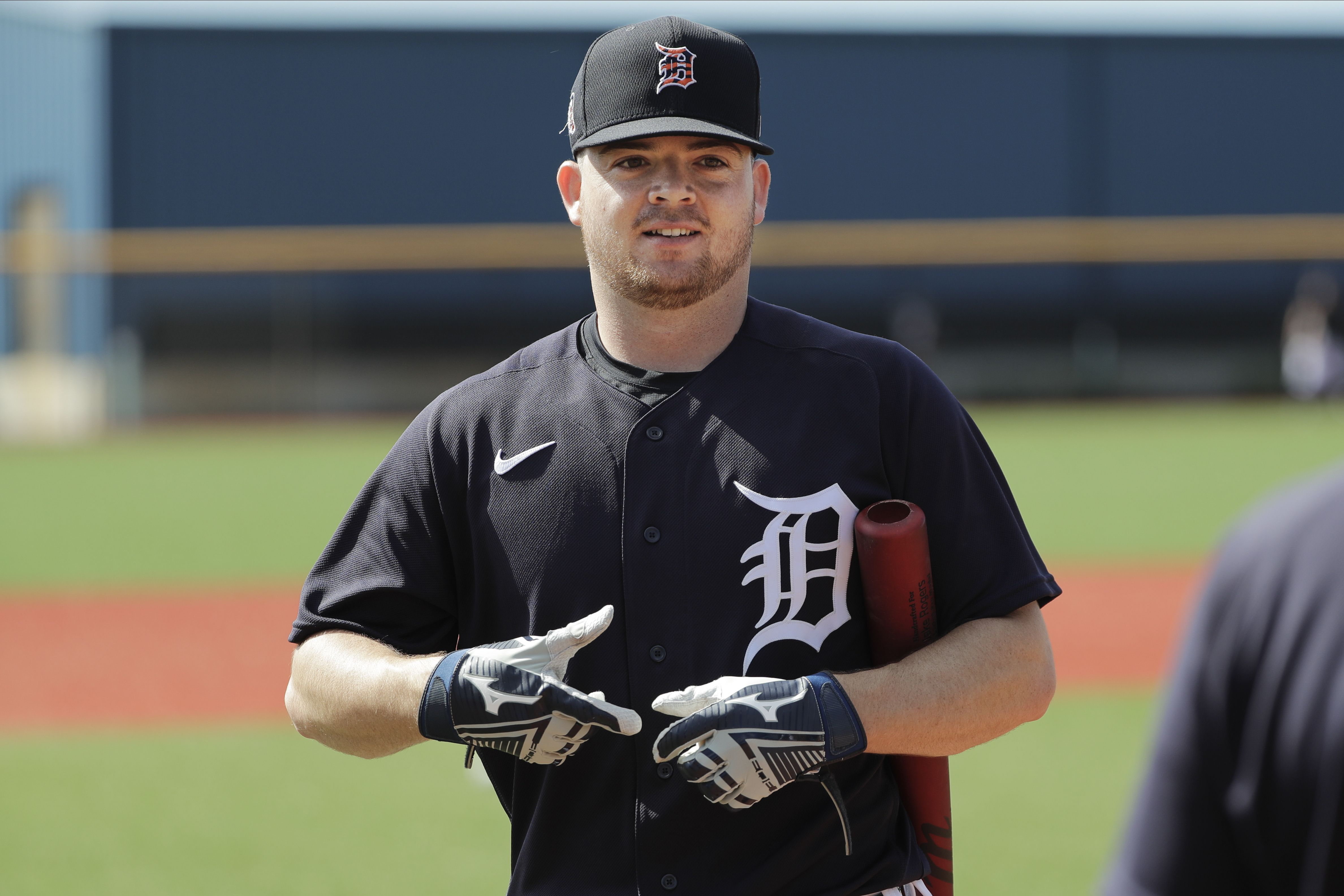 Interview with Detroit Tigers' Spencer Torkelson at spring training in  Lakeland 