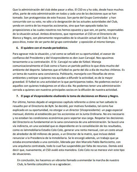 Carta Colo Colo