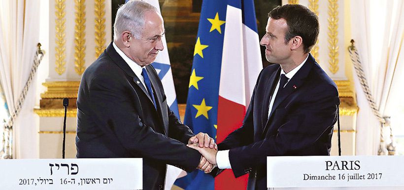 Macron y Netanyah