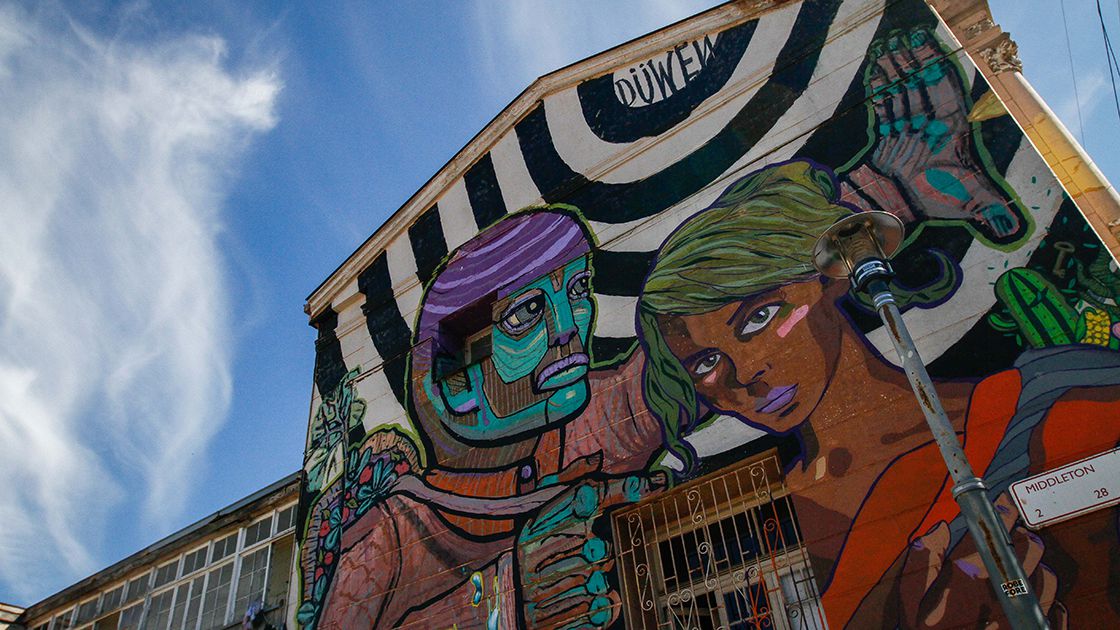 Murales en los cerros de Valparaiso