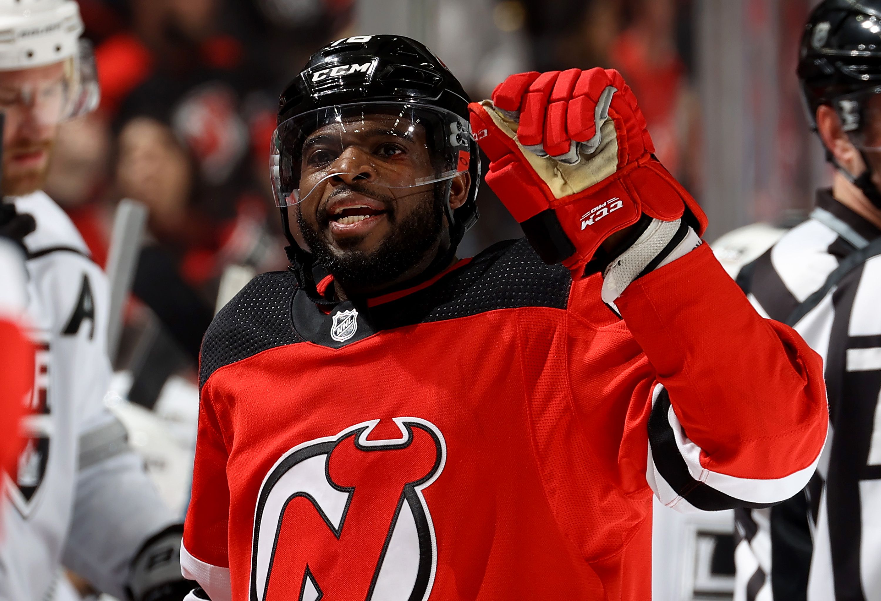 P.K. Subban receives a Ric Flair style robe in his official Devils  introduction 