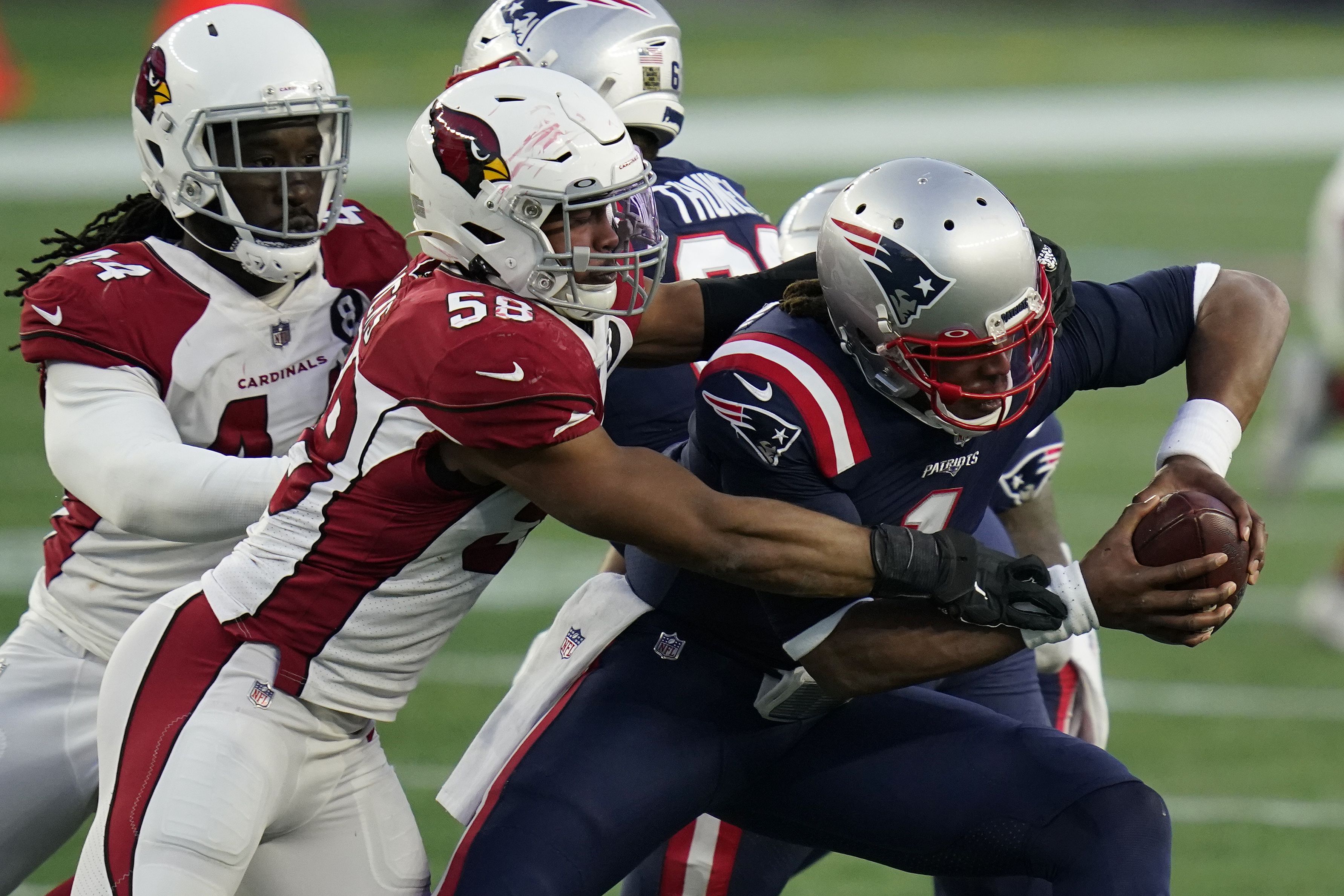 New England Patriots defense bottles Kyler Murray up in 20-17 win over  Cardinals (6 up, 4 down) 