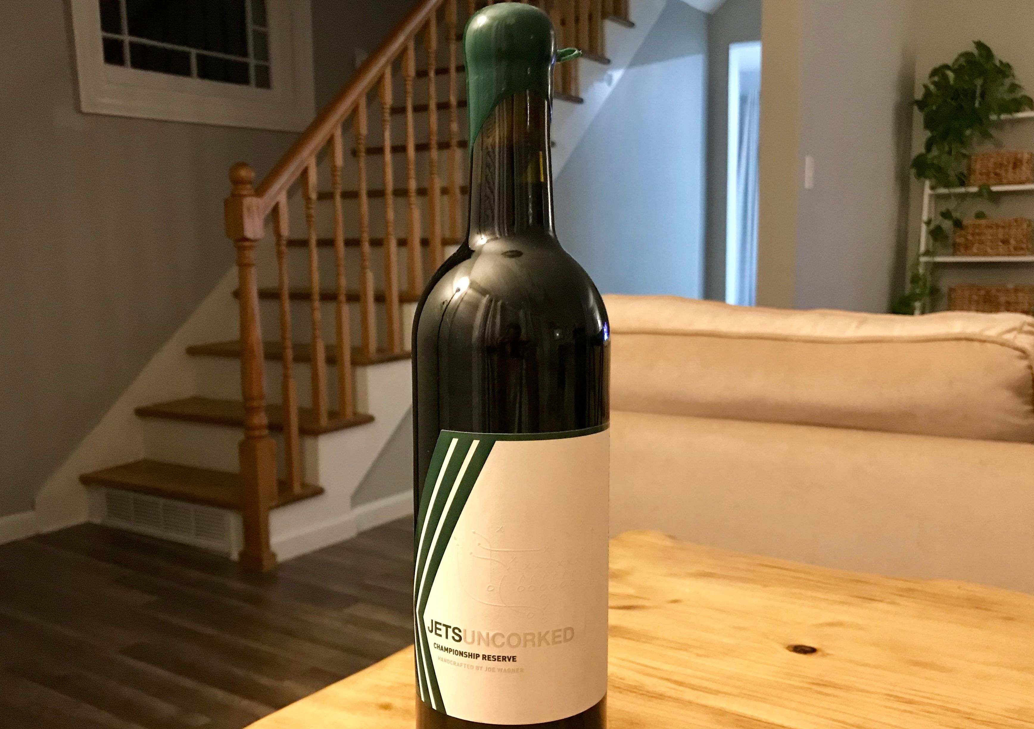 The Jets put out their own wine, so is it any good? I bought a bottle and  drank it to find out 