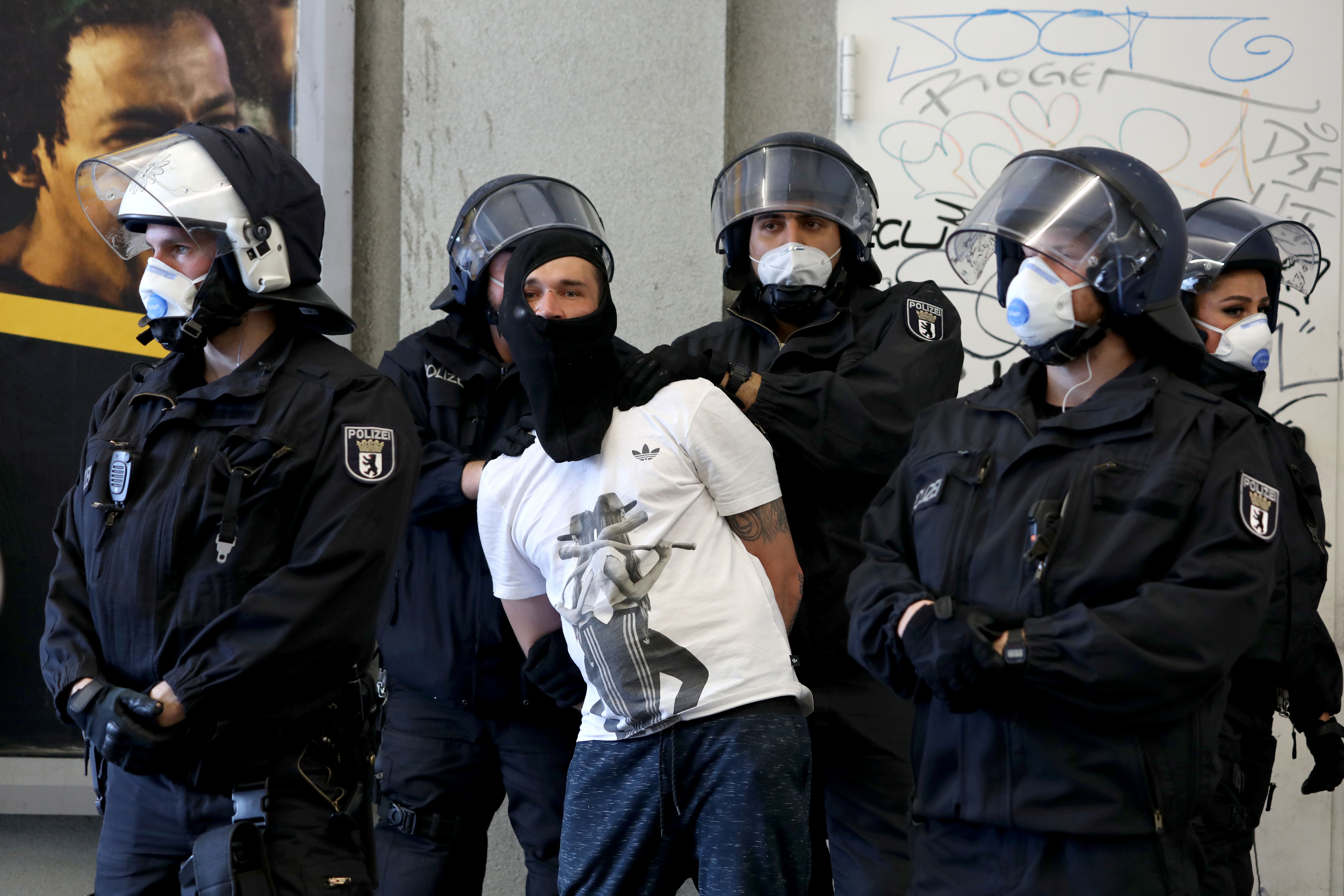 Protest during the coronavirus disease (COVID-19) outbreak in Berlin