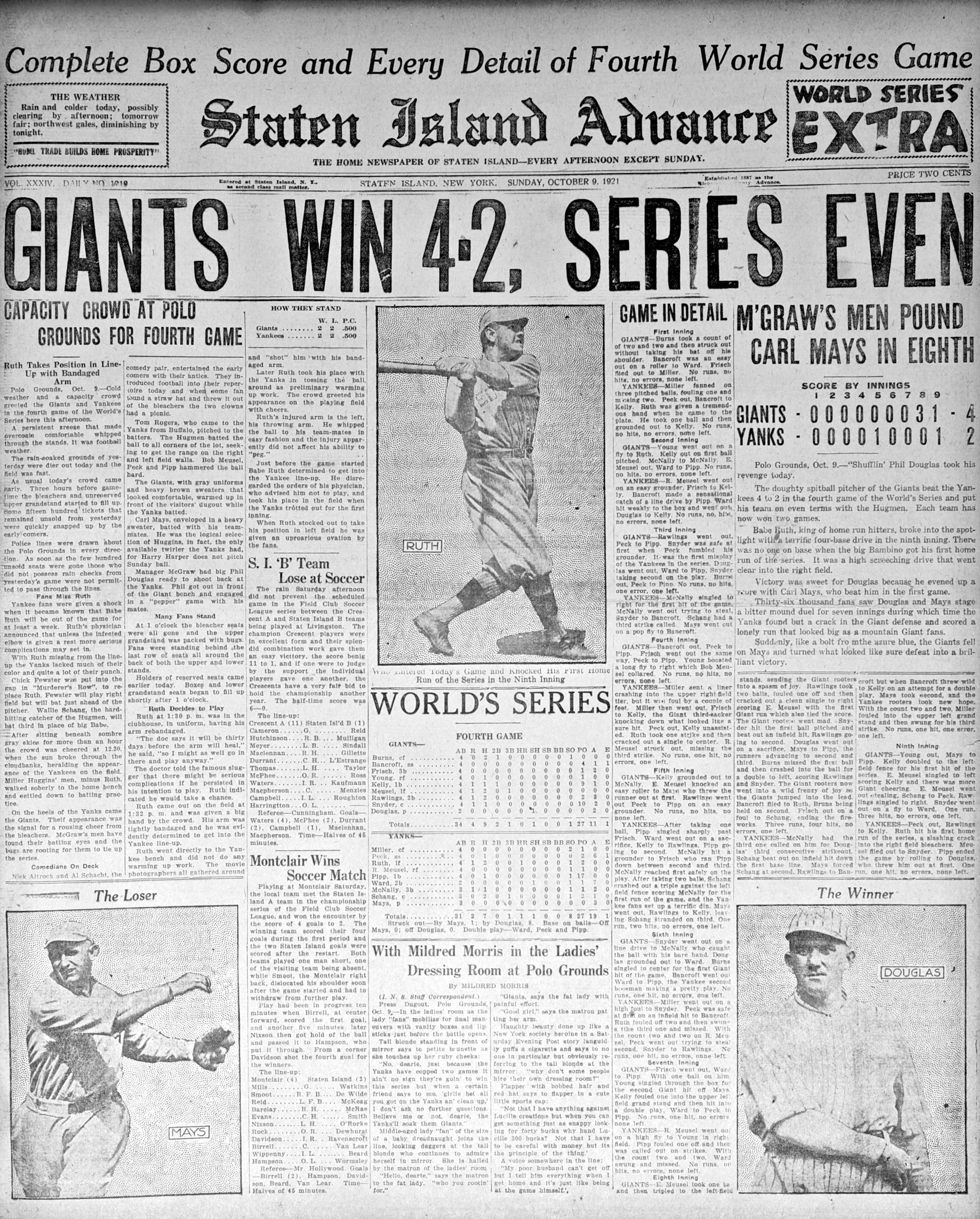 TSN Archives: Editorial — Babe Ruth is in a class of his own (Oct