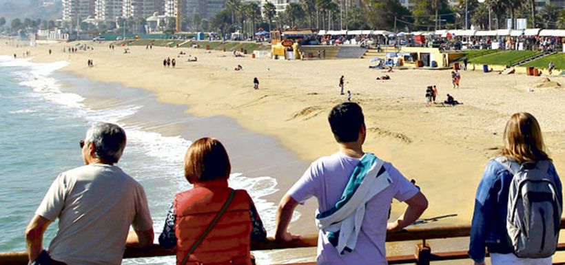 Viña del Mar, turistas