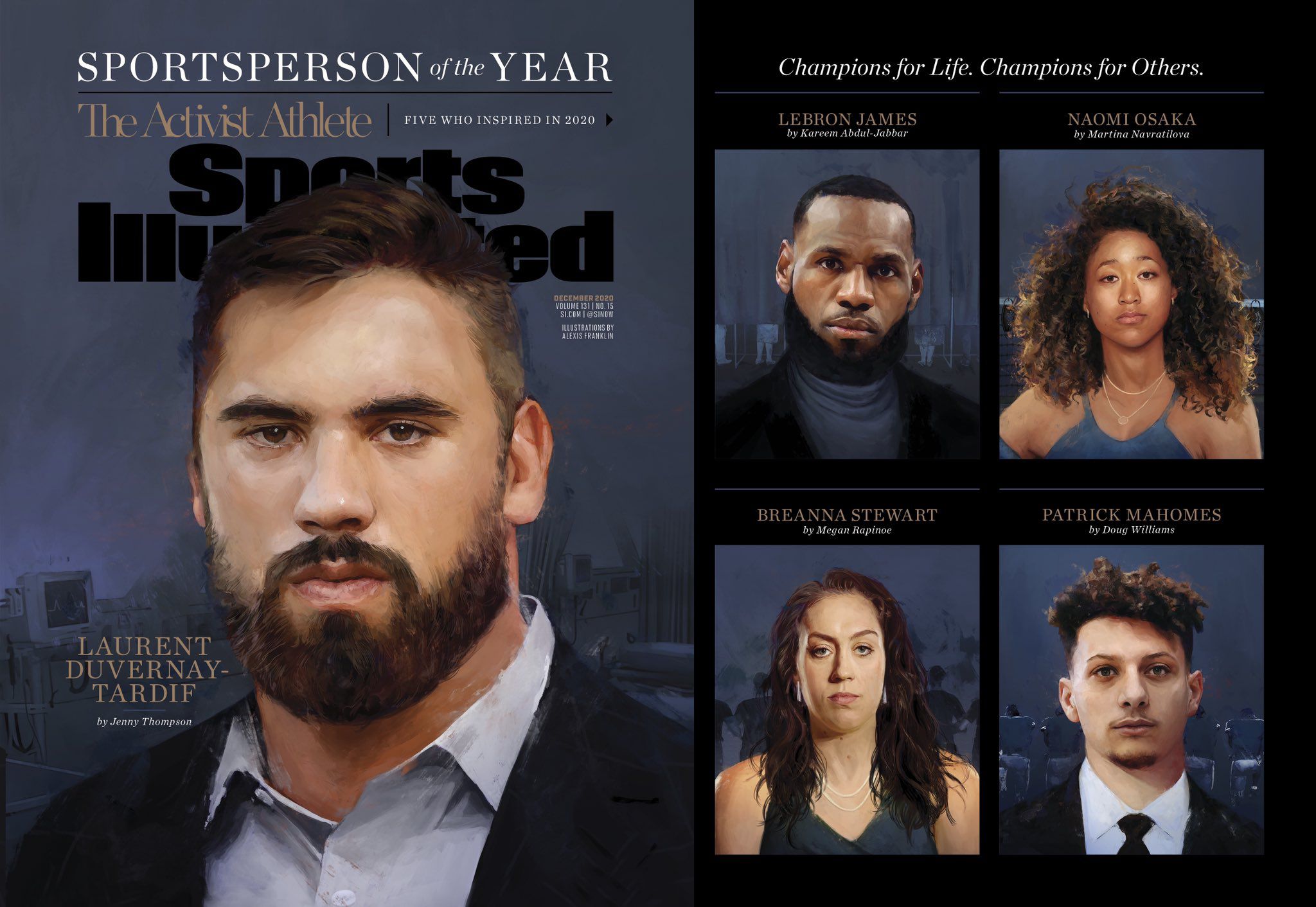 Patrick Mahomes and Laurent Duvernay-Tardif named SI 2020 Sportsperson of  the Year