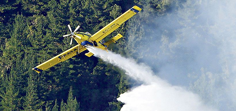 avioneta incendios conaf