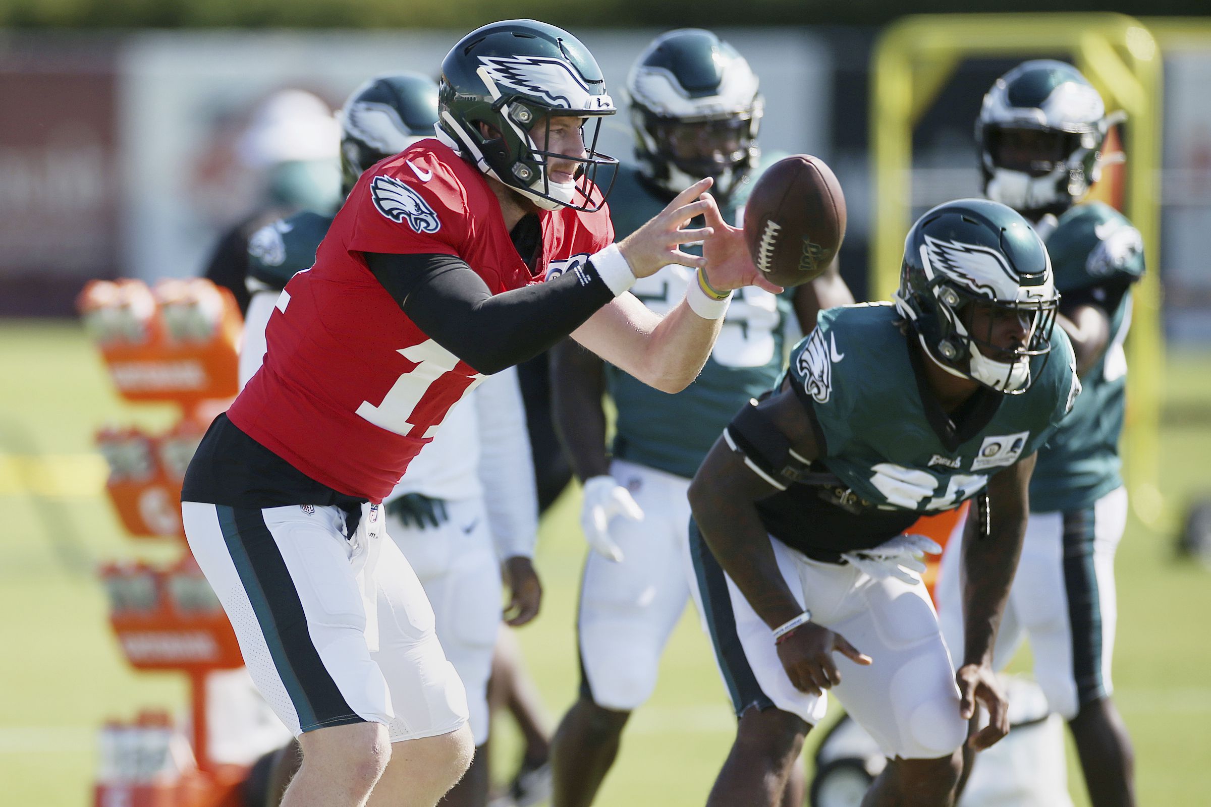 Eagles defensive end Josh Sweat returns to practice, 11 days after being  carted off the field