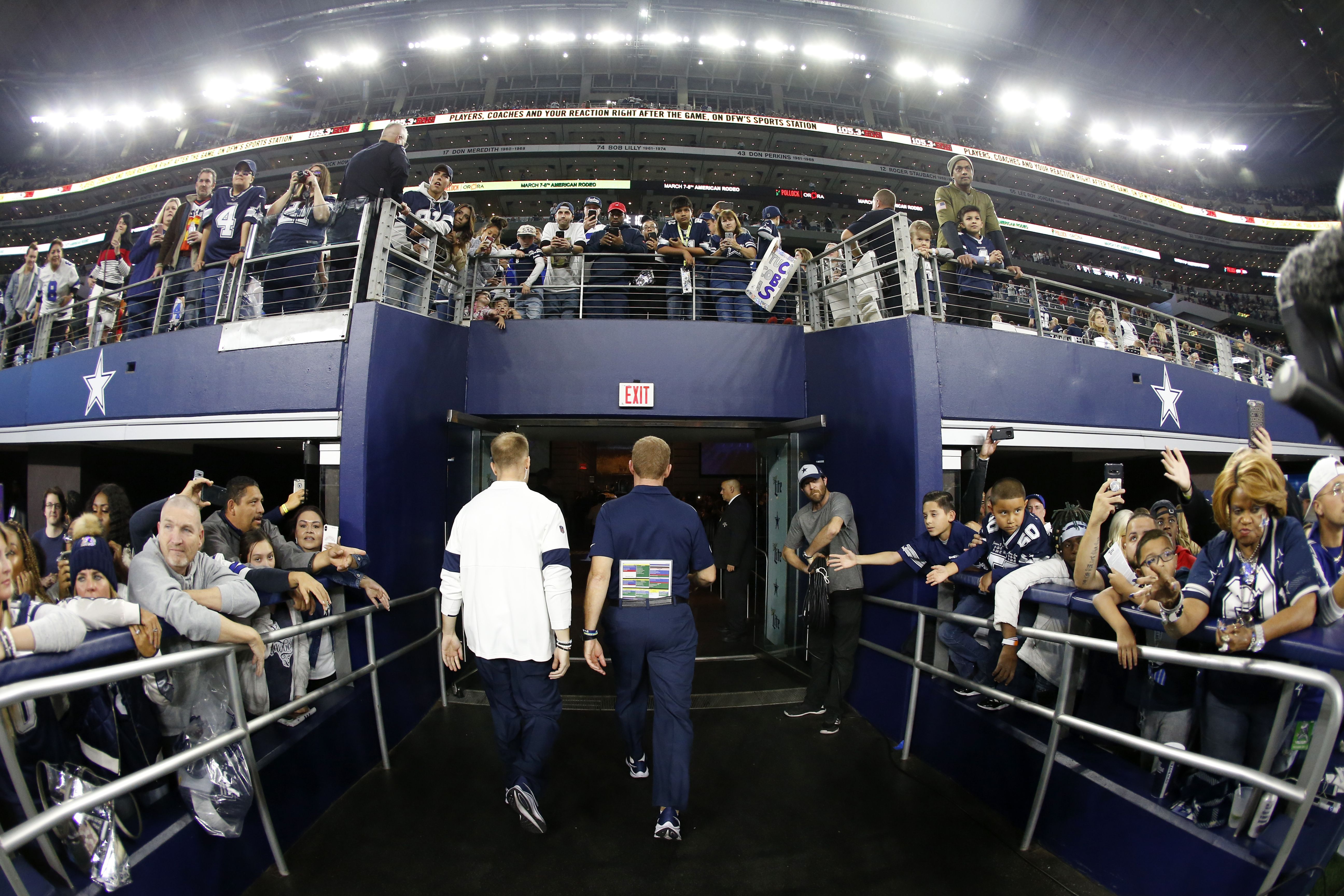 Dallas Cowboy's Locker Room, AT&T Stadium, Arlington, TX