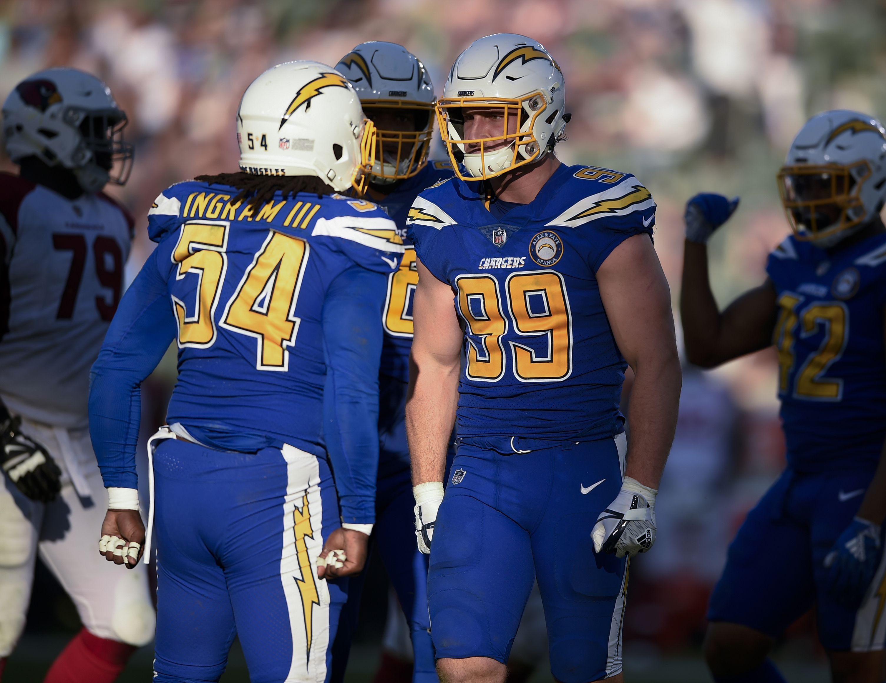 Lions expect plenty of pressure from Chargers defensive ends Joey Bosa,  Melvin Ingram 