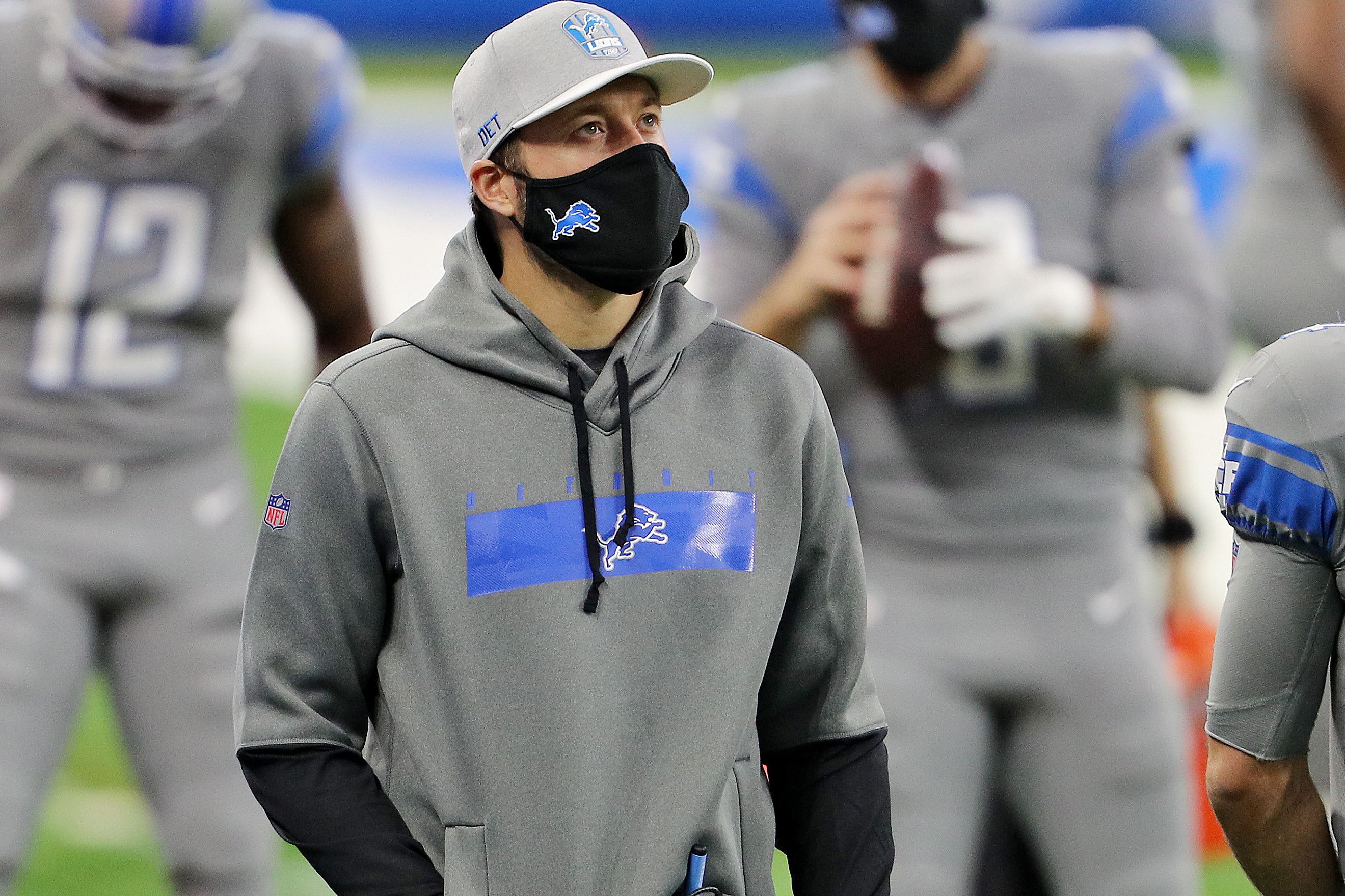 Detroit Lions general manager Bob Quinn is standing by Matthew Stafford  after a disappoint