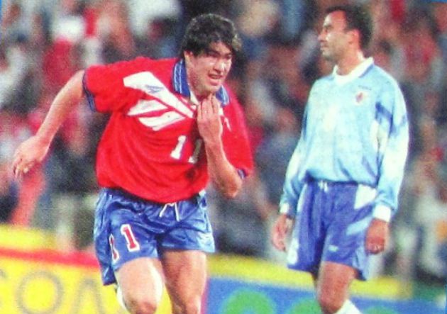 Marcelo Salas. Chile-Uruguay 1996