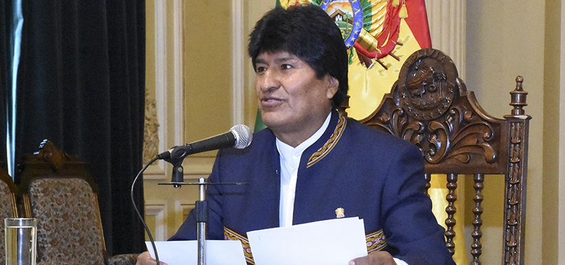 Evo Morales dice que los opositores "fracasaron" en la campaña en su contra