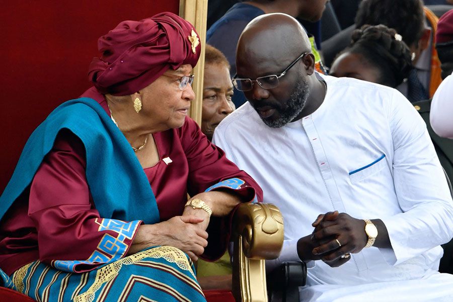 George Weah, Ellen Johnson Sirleaf