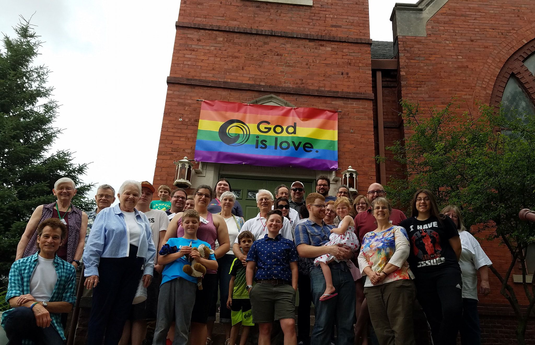 Ames church shows off new pride banner; previous one ripped down, burned