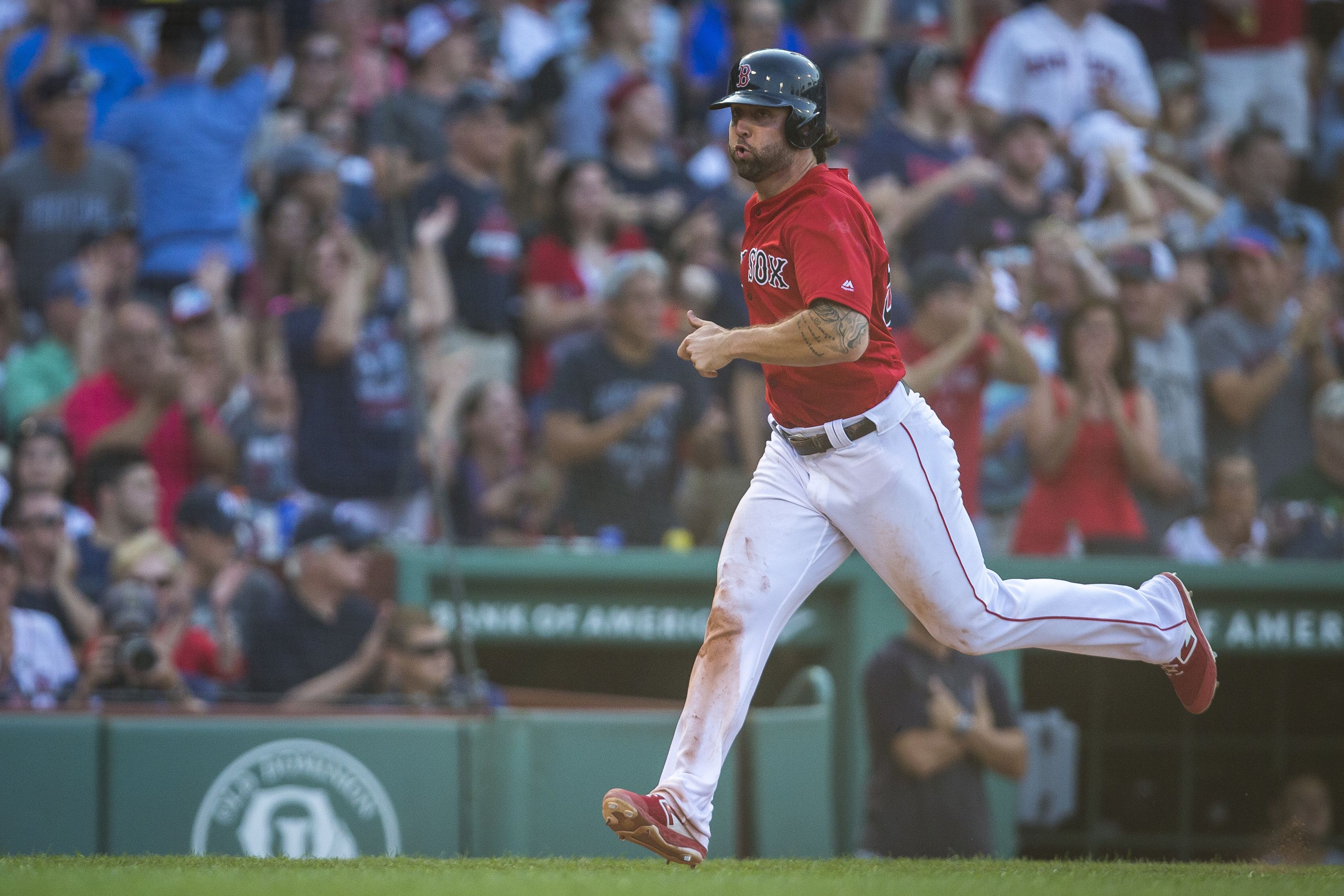 Michael Chavis on his grand slam, defensive plays at first base 