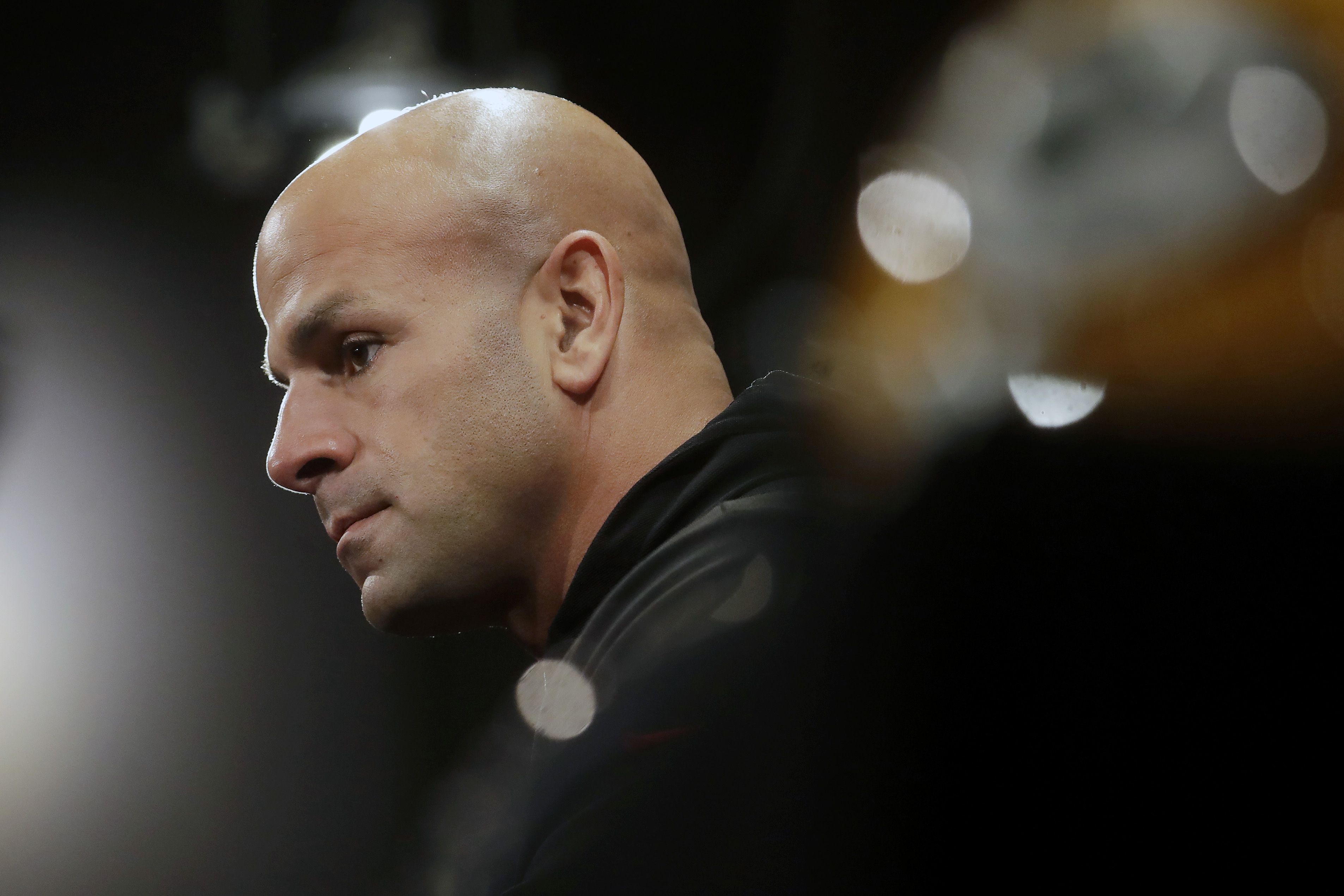 Jets HC Robert Saleh attends Islanders-Bruins Game 3