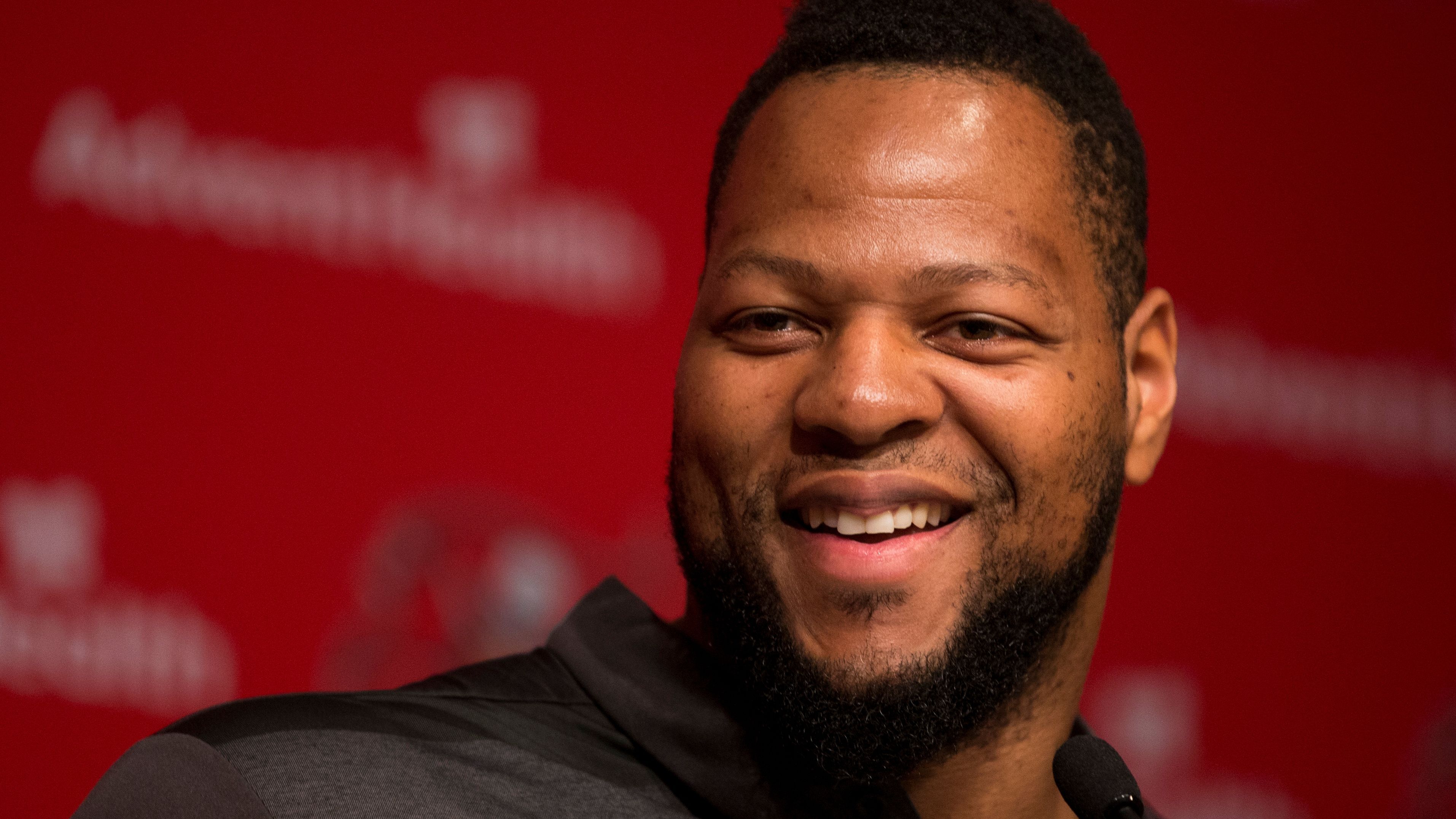 Ndamukong Suh wearing No. 93, just like Gerald McCoy