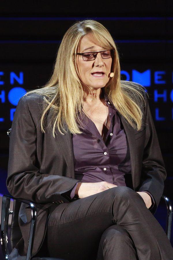 Martine Rothblatt, Co-CEO of United Therapeutics Corporation, speaks during the Women In The World Summit in the Manhattan borough of New York