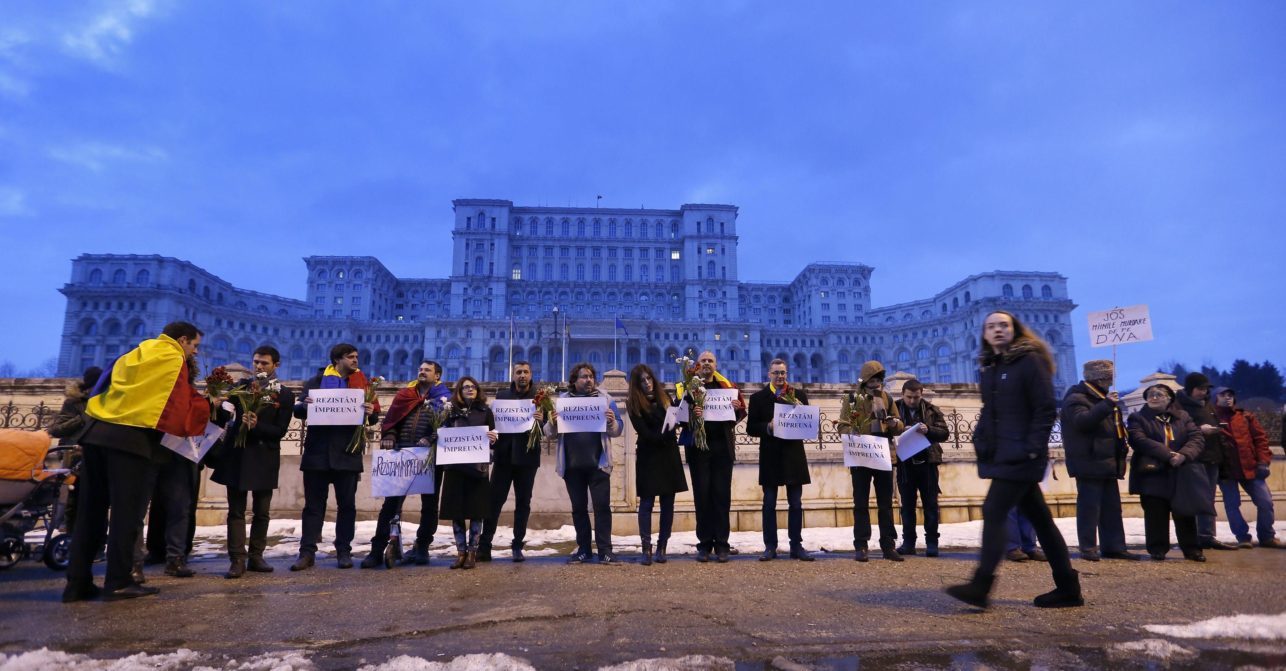 Protestas en Rumania