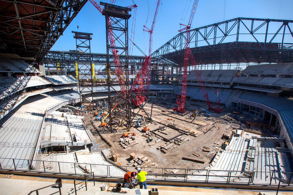 Texas Rangers Globe Life Field construction update