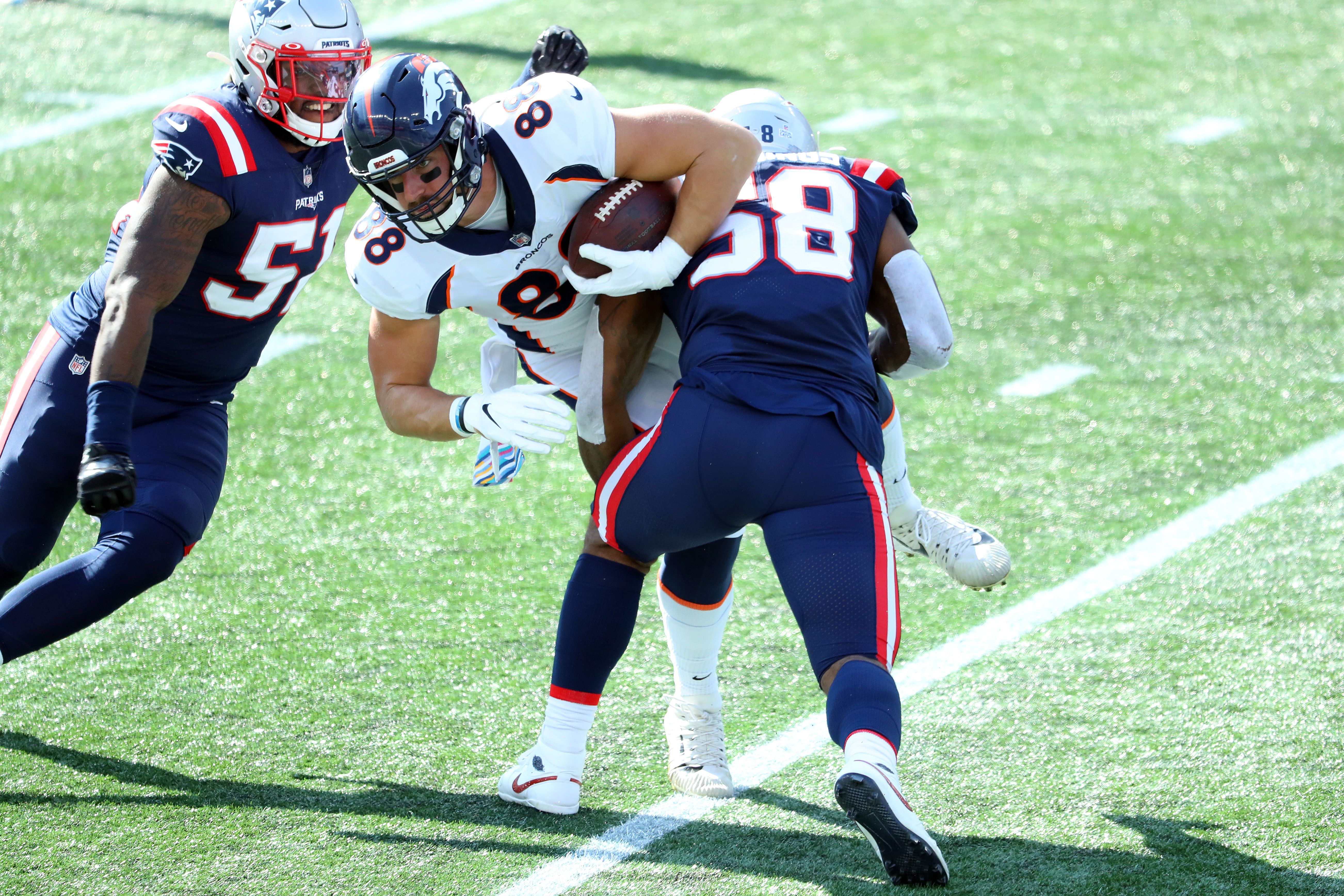 Photos: Patriots 3rd round pick Anfernee Jennings in action