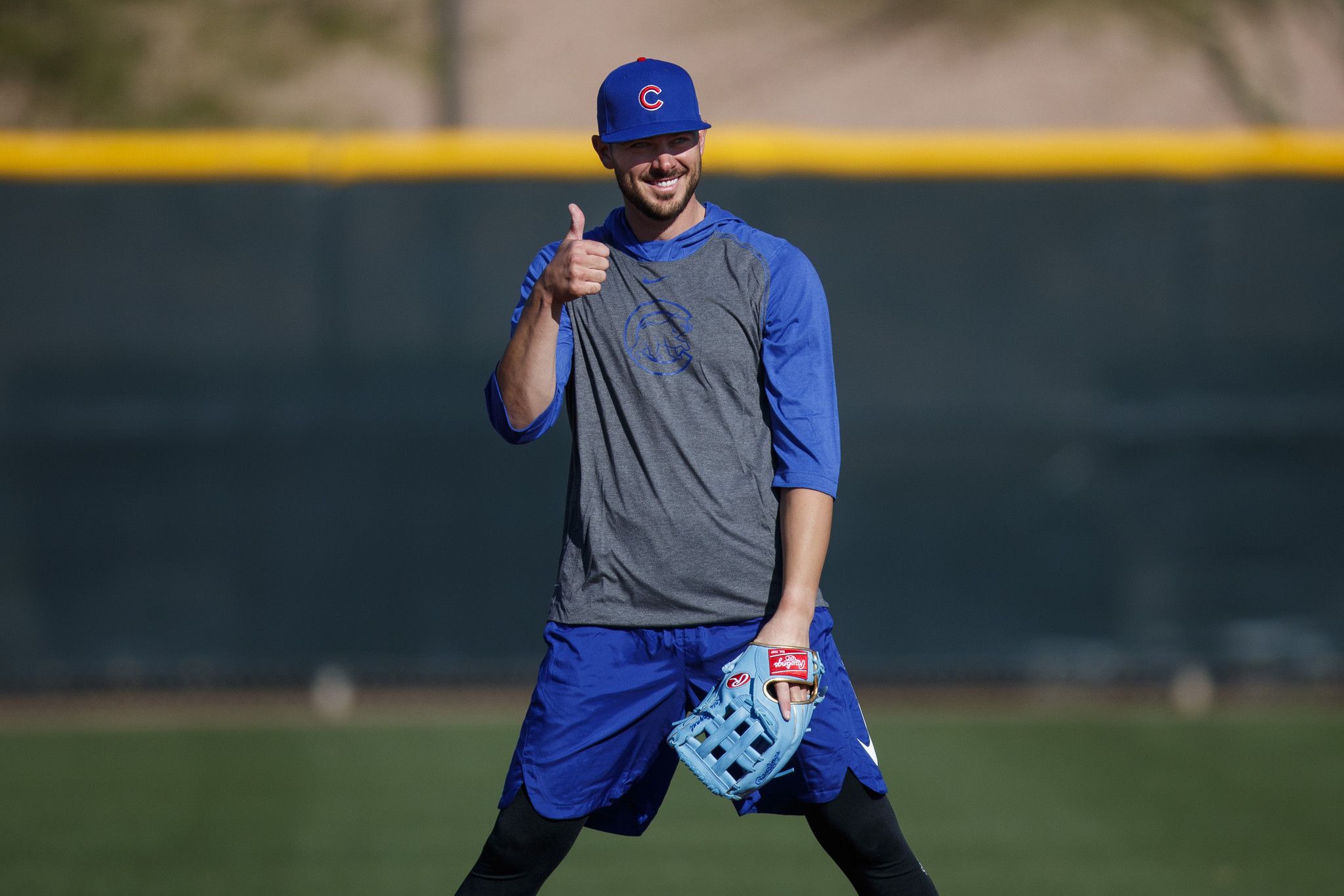 Why Kris Bryant is Using a Baby Blue Glove During Spring Training