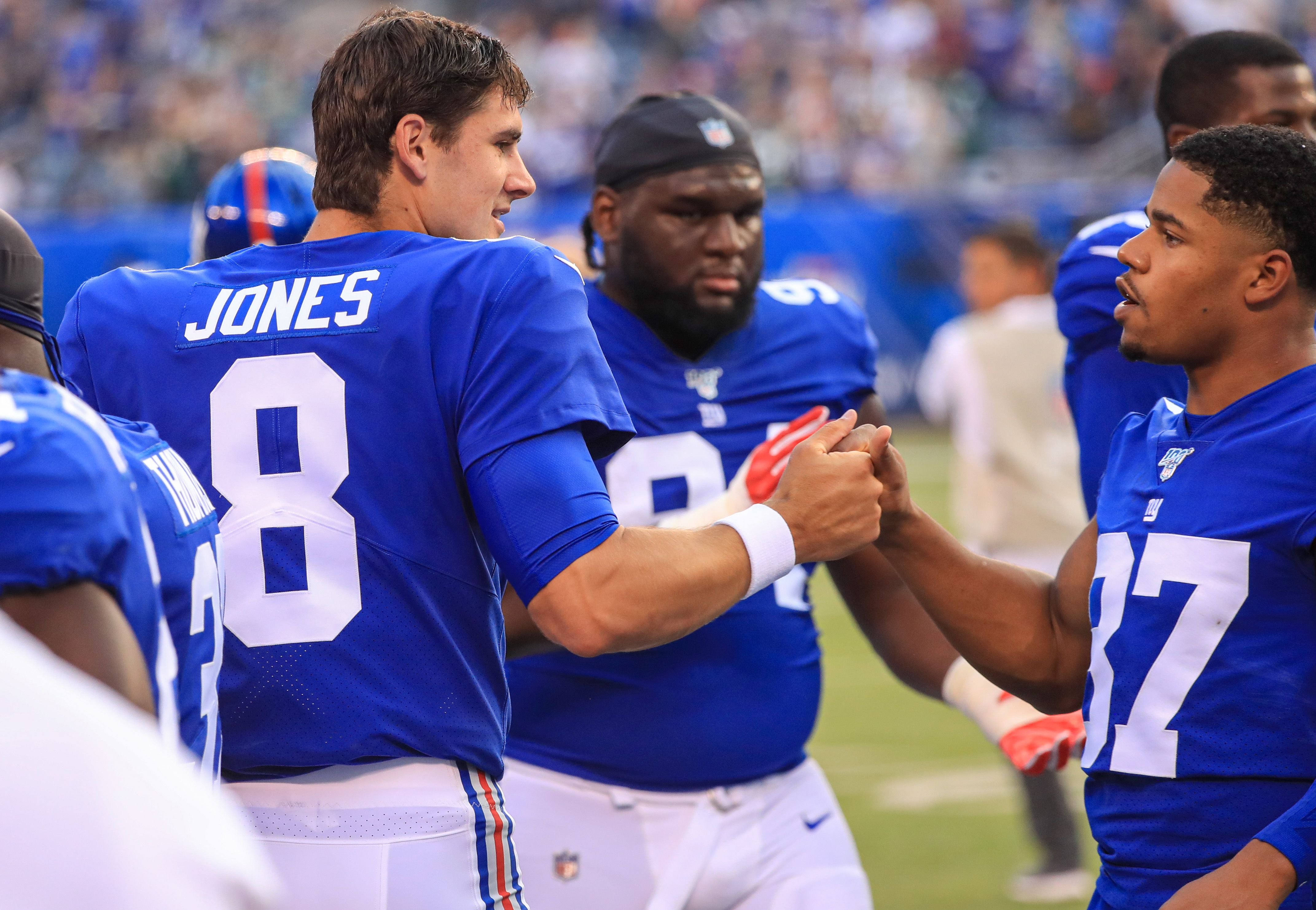 Russell Athletic, Shirts, Saquon Barkley Blue Jersey