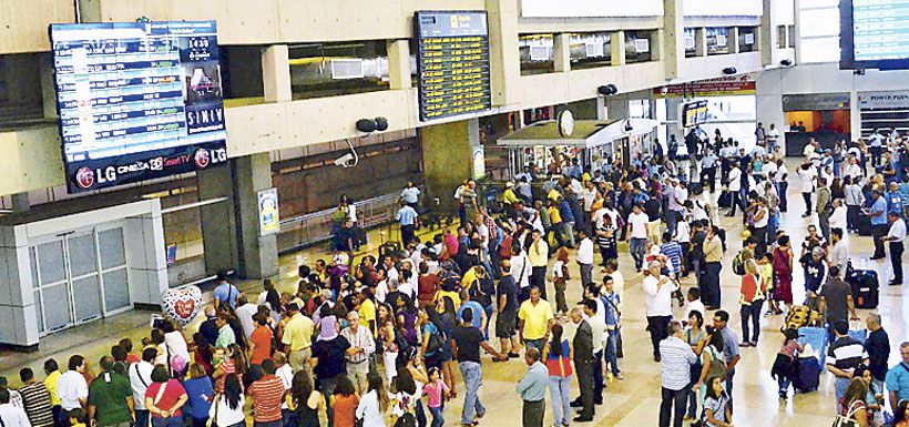 Aeropuerto Internacional de Maiquetía, en Caracas.