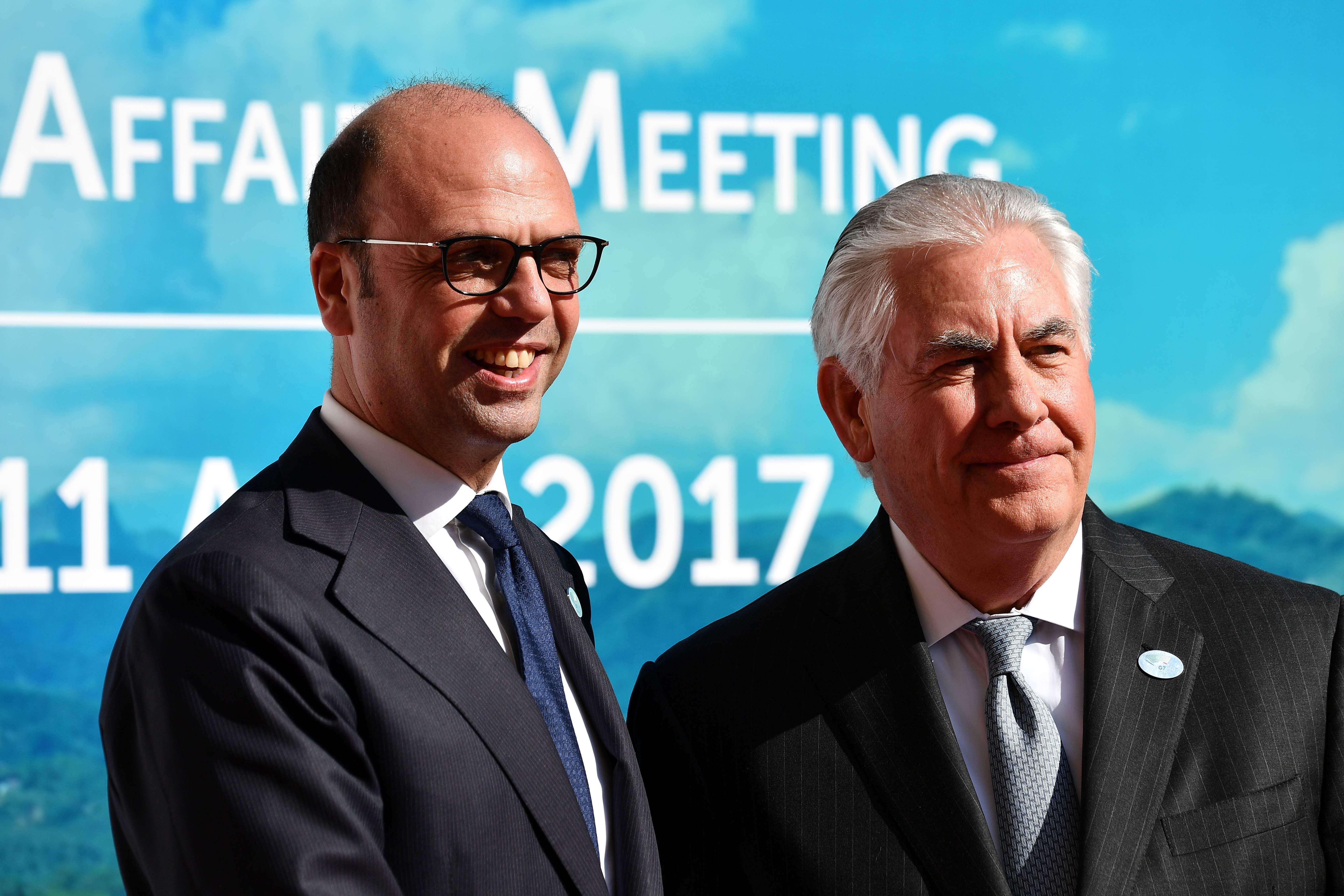 Angelino Alfano y Rex Tillerson