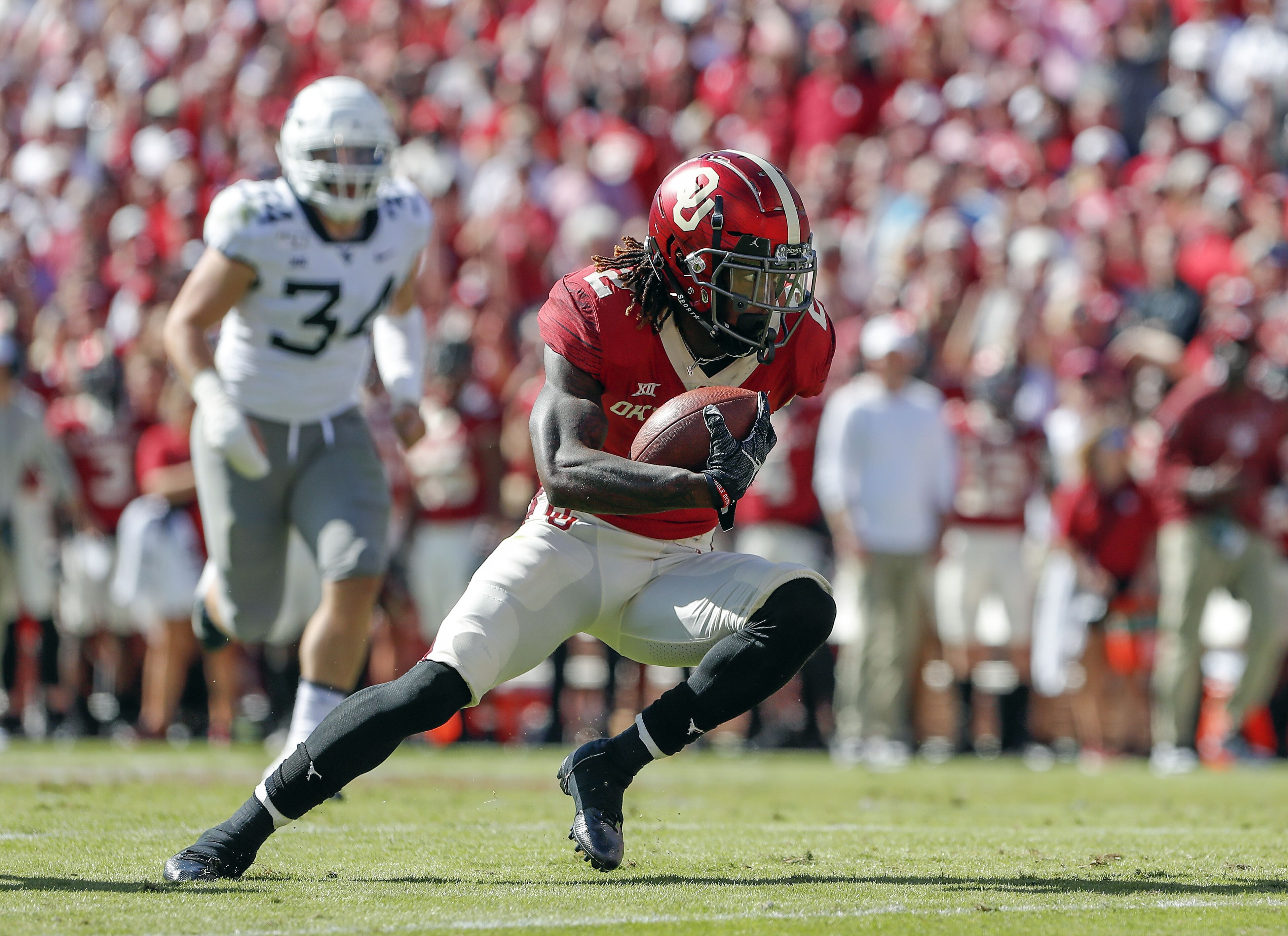 Photos: Hauling it in! Cowboys' CeeDee Lamb makes a catch for a