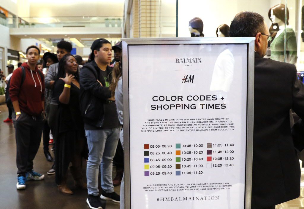 Hundreds hit NorthPark for H&M's Balmain collection, which sold out in two and a hours