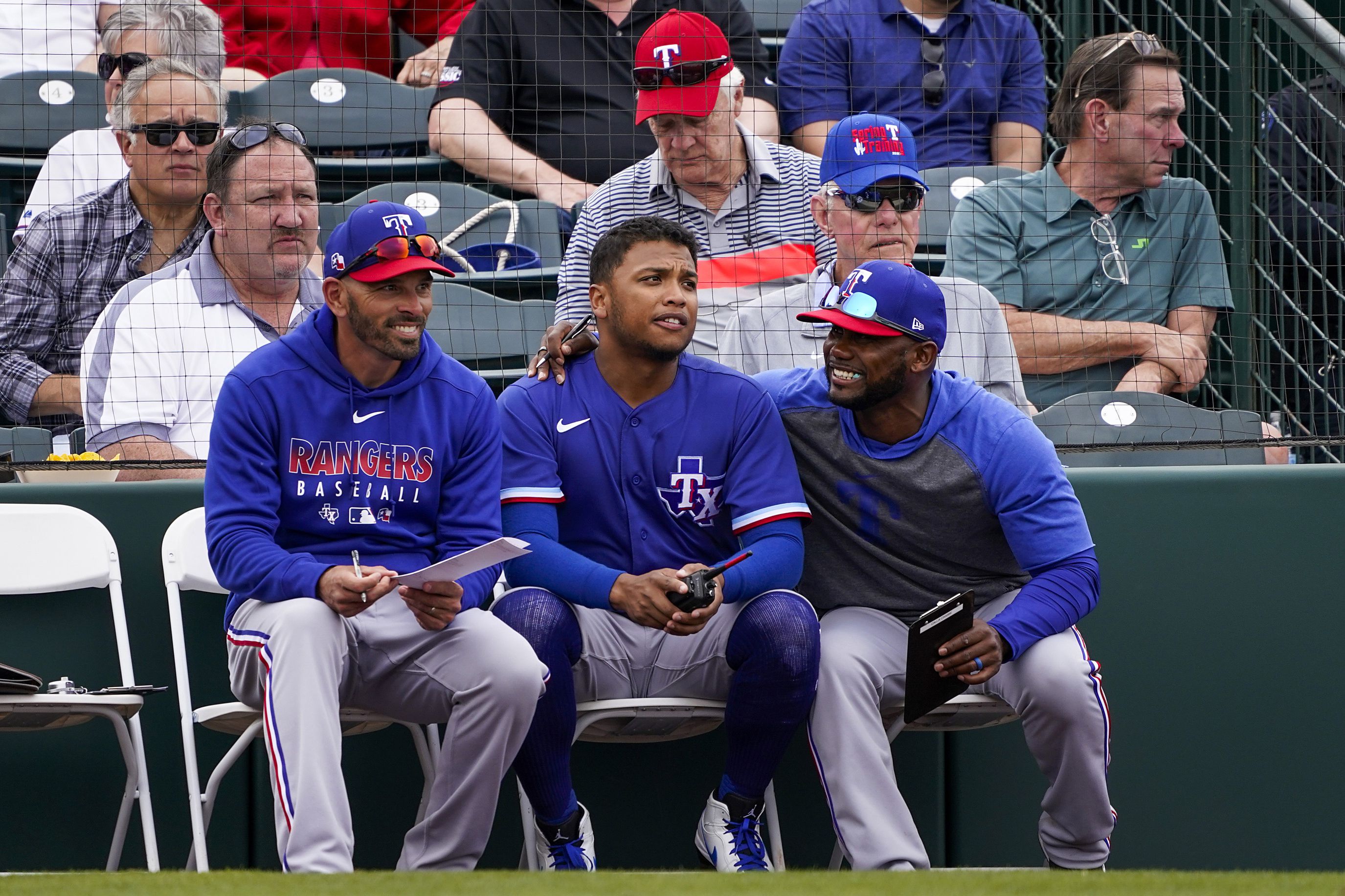 Texas Rangers' Willie Calhoun breaks jaw after being hit by pitch