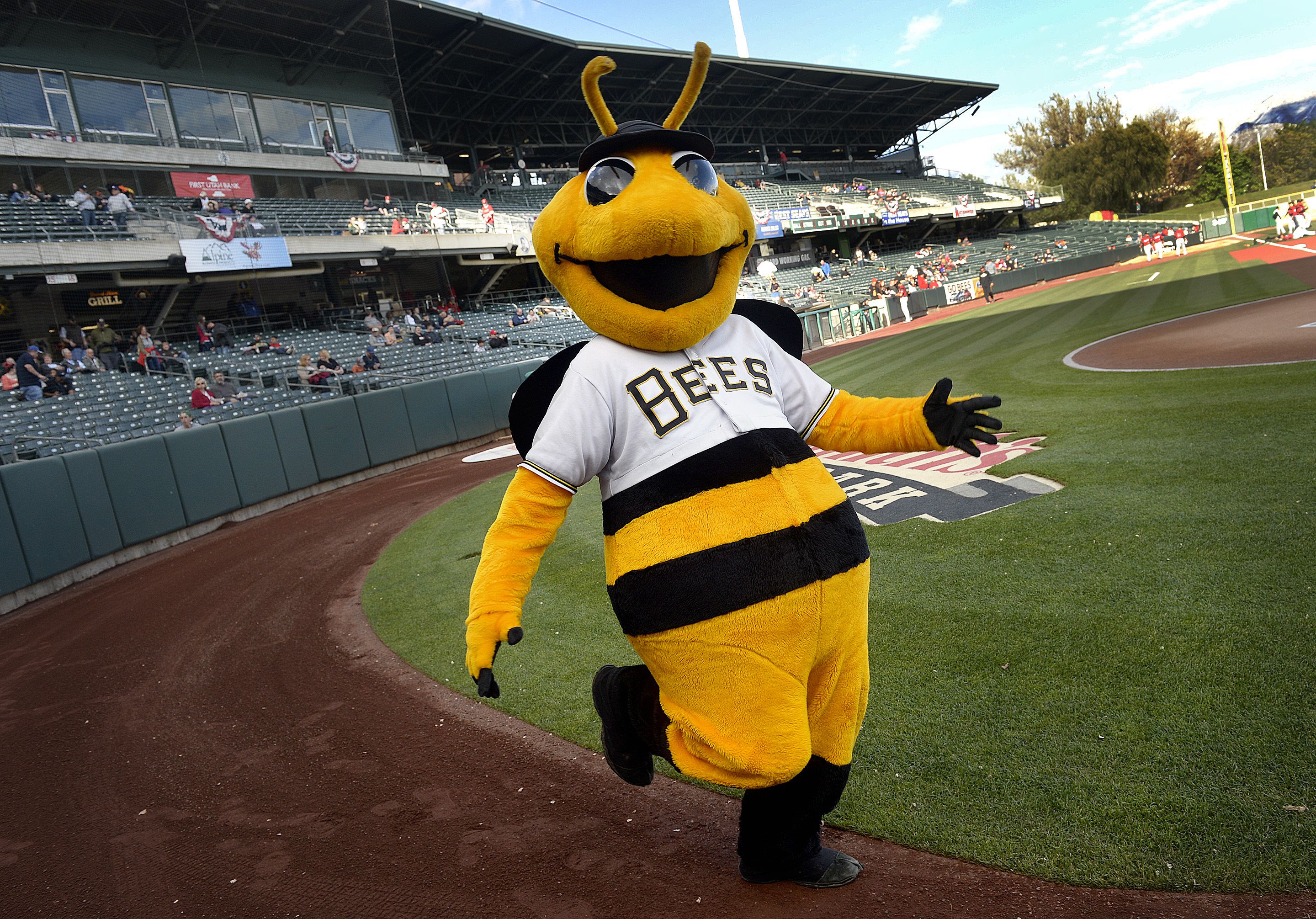 Bumble the Bee, Salt Lake Bees mascot; AAA Pacific Coast League.