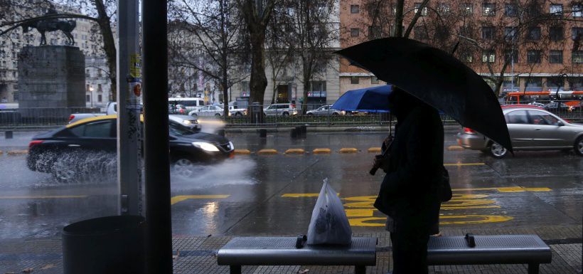 Lluvias afectan a la Region Metropolitana.25/07/16