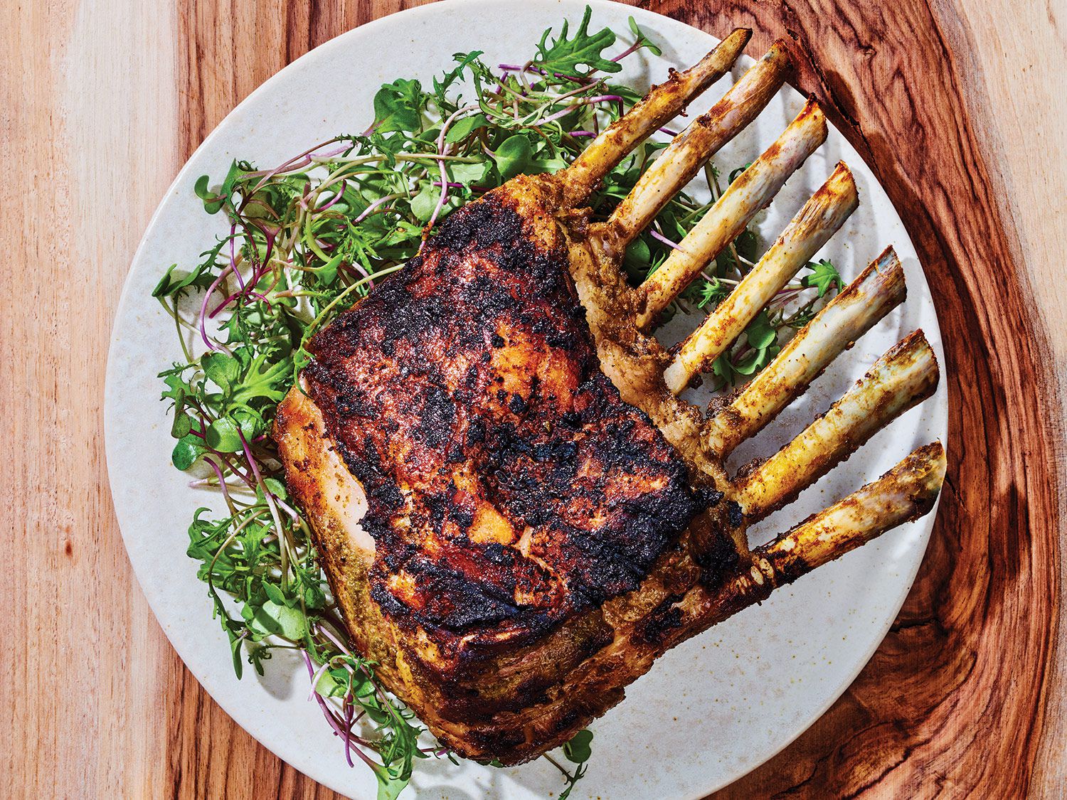 Grilled Rack Of Lamb With Garlic And Herbs Recipe Saveur