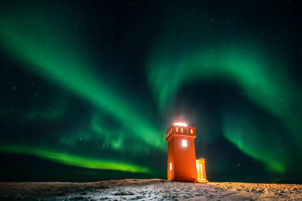 gele telegram gasformig Seeing the northern lights in Iceland takes planning, luck