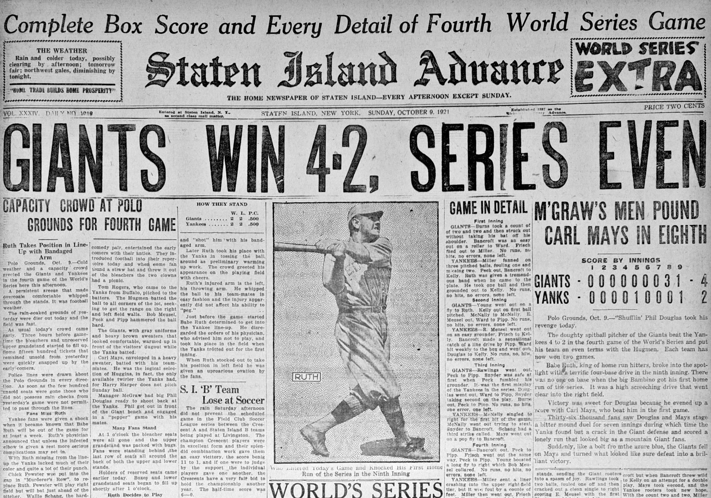 1921: The Yankees, the Giants, and the Battle for Baseball