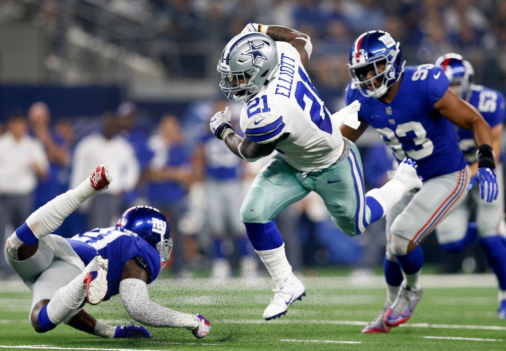 Dallas Cowboys, With a Jolt From Ezekiel Elliott, Overwhelm the Giants -  The New York Times