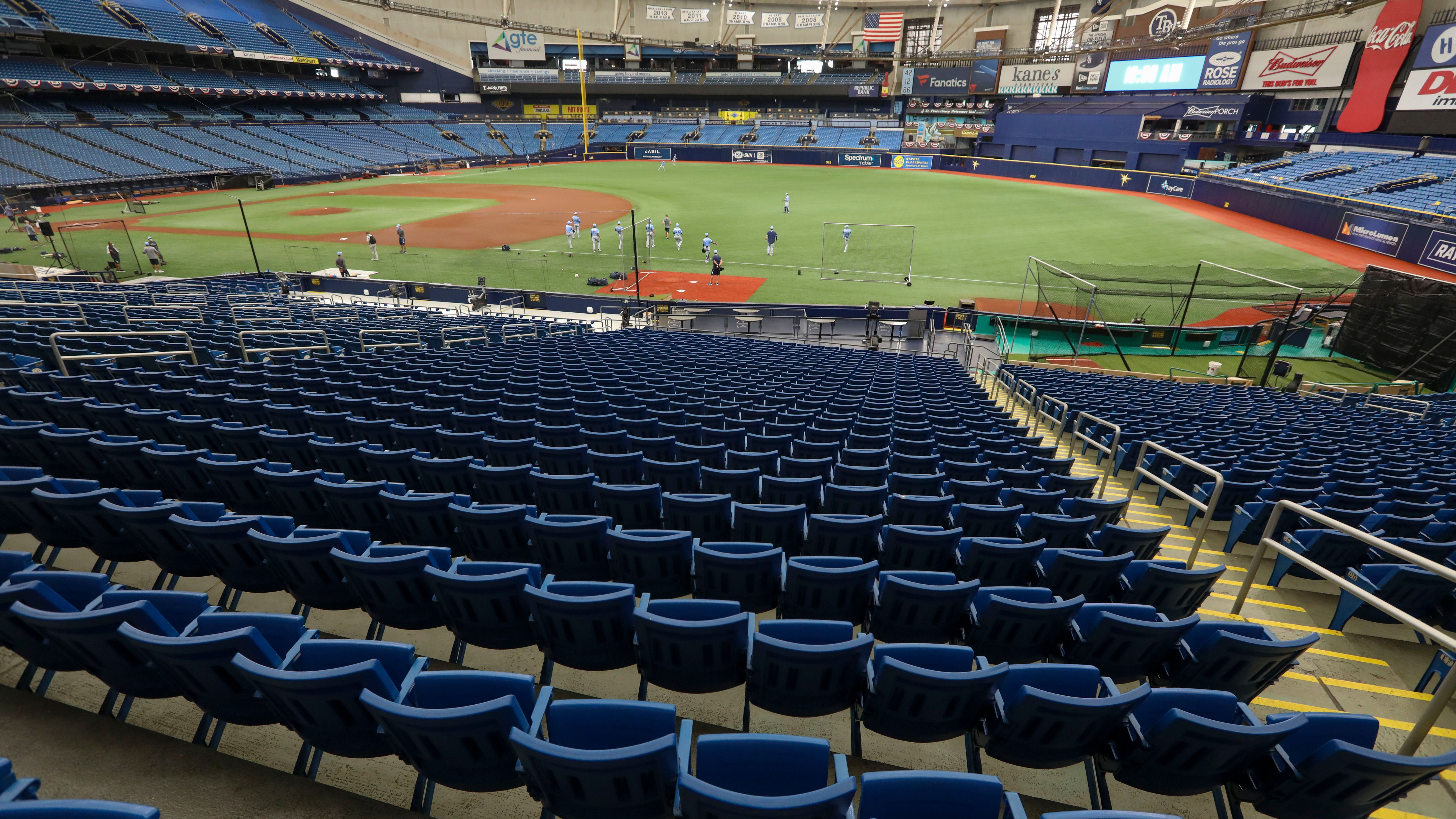 Camden Yards & Tropicana Field  A Round World Through Square Glasses