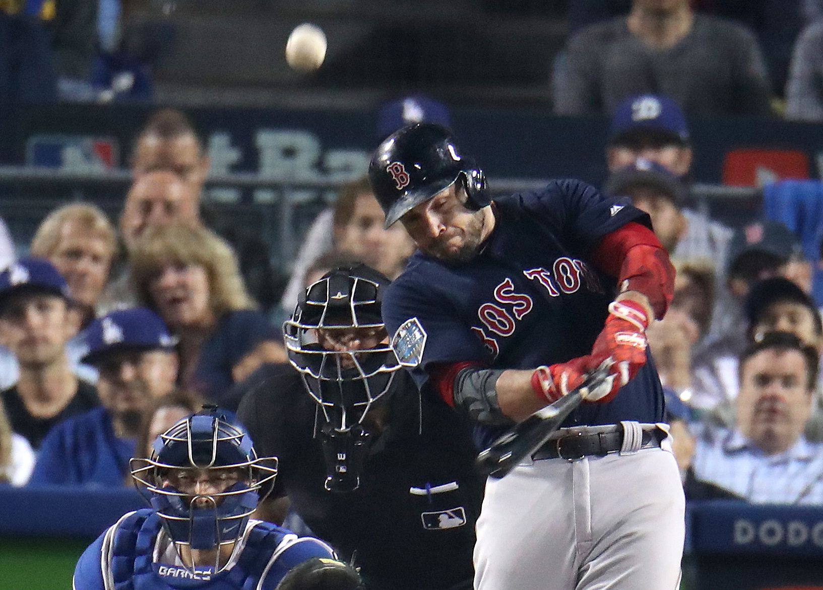 A star-studded crowd watched the Red Sox and Dodgers duke it out in Game 4  of the World Series