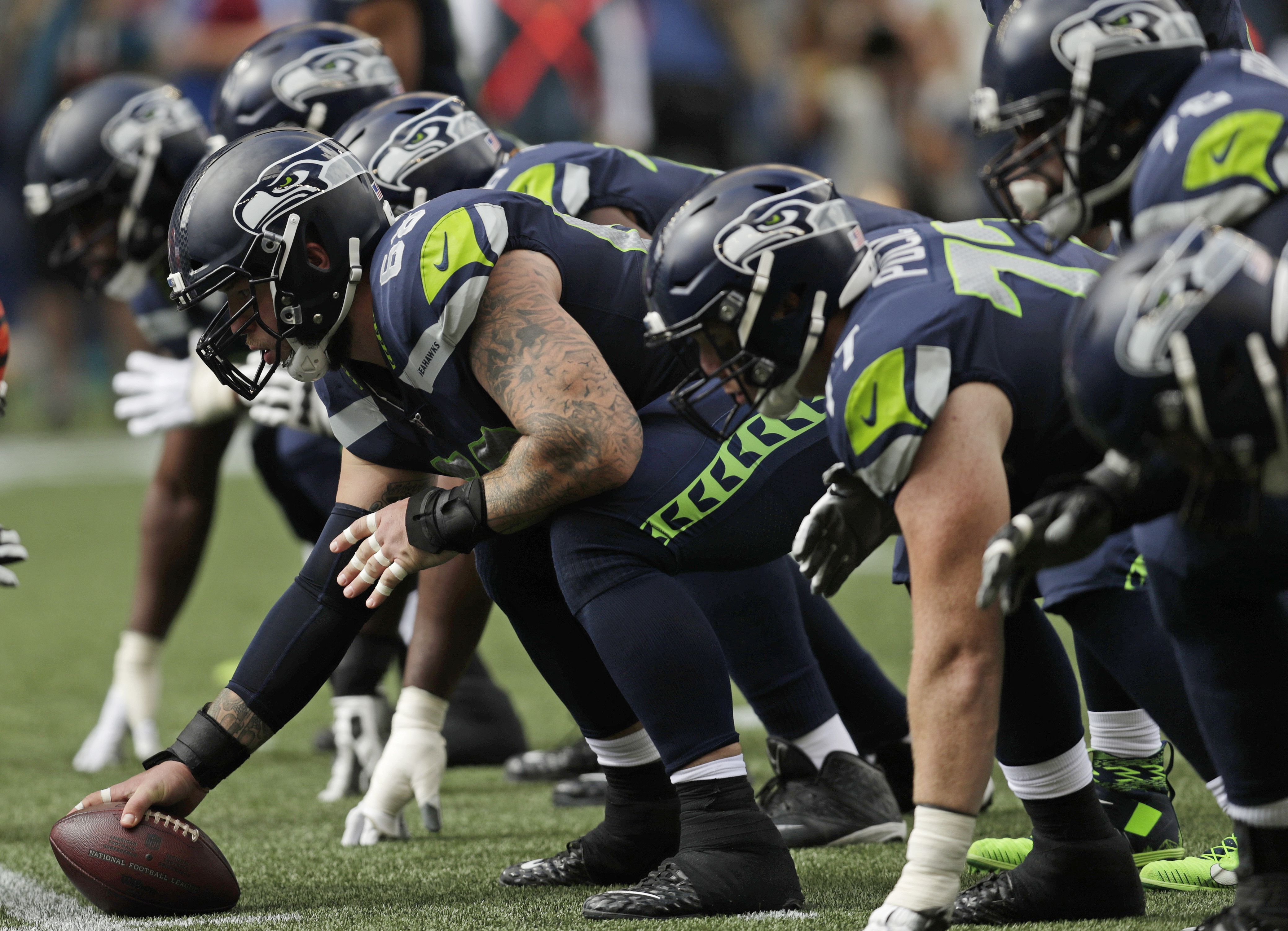 Seattle Seahawks' offensive line looks to improve against the