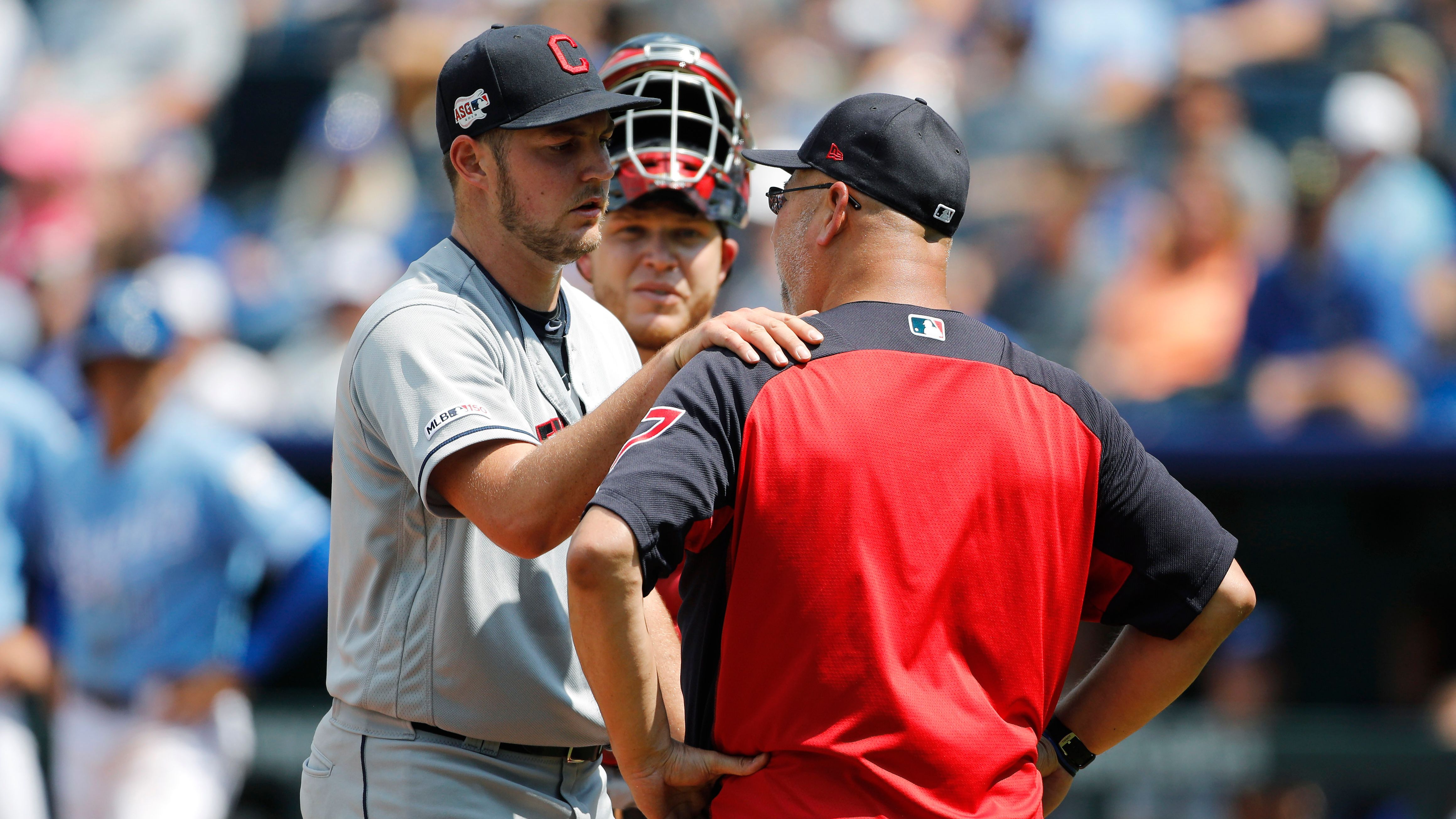 Indians Trevor Bauer Launches Ball to Center Field, Immediately Apologizes
