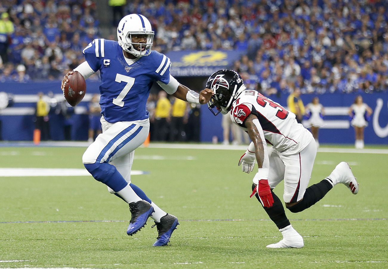 Jacoby Brissett looks awfully good in Patriots' Color Rush uniforms