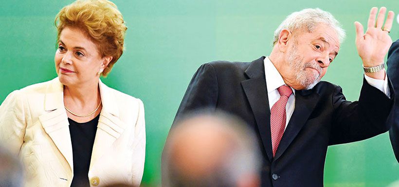 Dilma Rouseff y Lula da Silva