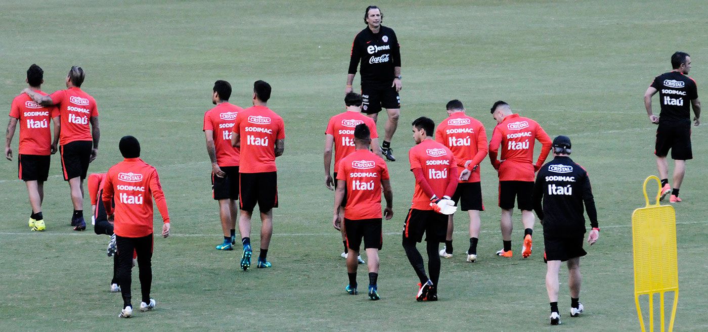 Entrenamiento Selección Chilena.