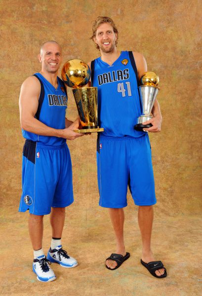 NBA Finals Archive — Jason Kidd, Jason Terry and Dirk Nowitzki 2011 NBA